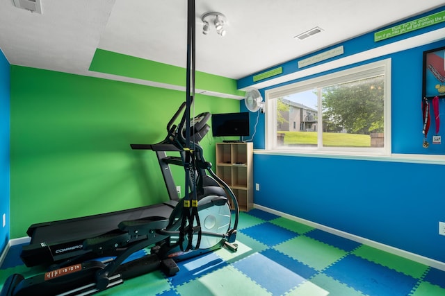1754 Hightree Dr SW, Byron Center, MI 49315 - exercise room with baseboards