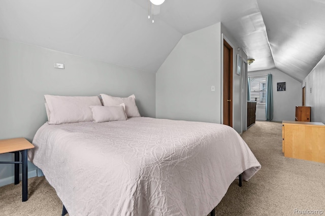 33989 Richard St, Canton, MI 48184 - carpeted bedroom with vaulted ceiling and a ceiling fan