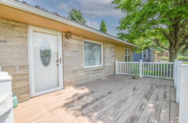 402 Division St, Union City, MI 49094 - view of deck