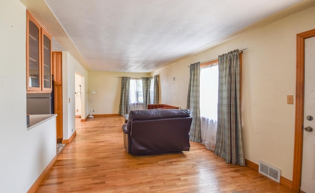 402 Division St, Union City, MI 49094 - living area featuring light wood-style flooring and baseboards