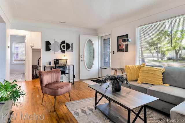 19391 Inkster Rd, Livonia, MI 48152 - living area with light wood-style flooring and baseboards