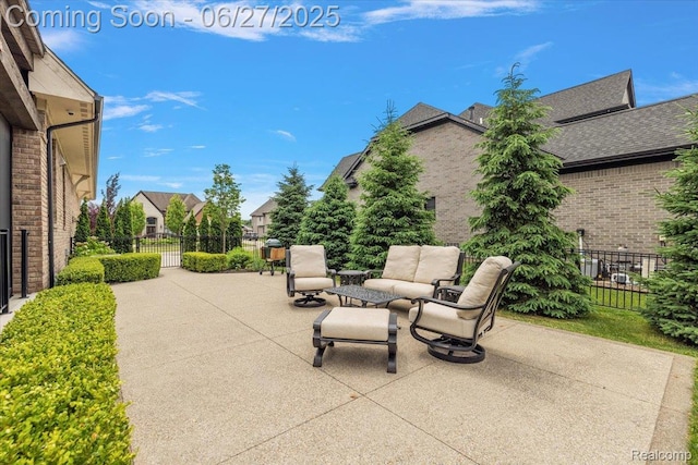 3610 Piccadilly Dr, Rochester Hills, MI 48309 - view of patio featuring an outdoor hangout area