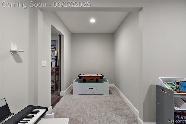3610 Piccadilly Dr, Rochester Hills, MI 48309 - game room featuring carpet floors and recessed lighting
