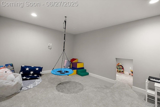 3610 Piccadilly Dr, Rochester Hills, MI 48309 - recreation room featuring carpet floors and recessed lighting