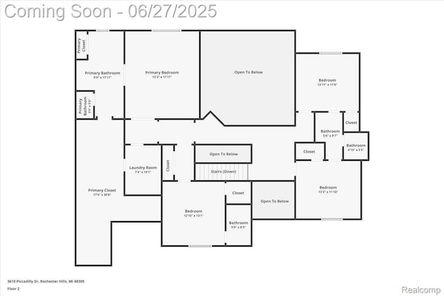 3610 Piccadilly Dr, Rochester Hills, MI 48309 - view of home floor plan