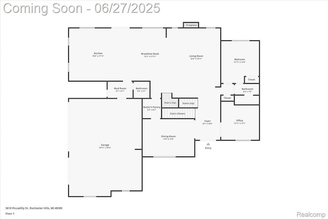 3610 Piccadilly Dr, Rochester Hills, MI 48309 - view of property floor plan