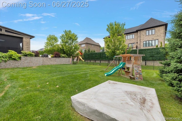 3610 Piccadilly Dr, Rochester Hills, MI 48309 - view of yard with a playground