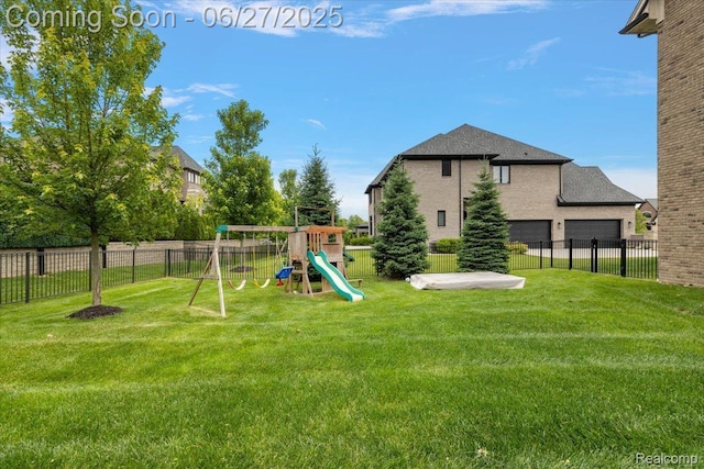 3610 Piccadilly Dr, Rochester Hills, MI 48309 - view of yard with a playground