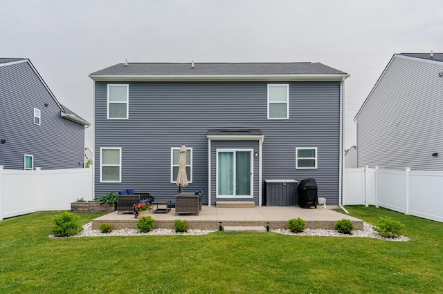 32822 Ravine St, New Haven, MI 48048 - back of property featuring a patio area and outdoor lounge area
