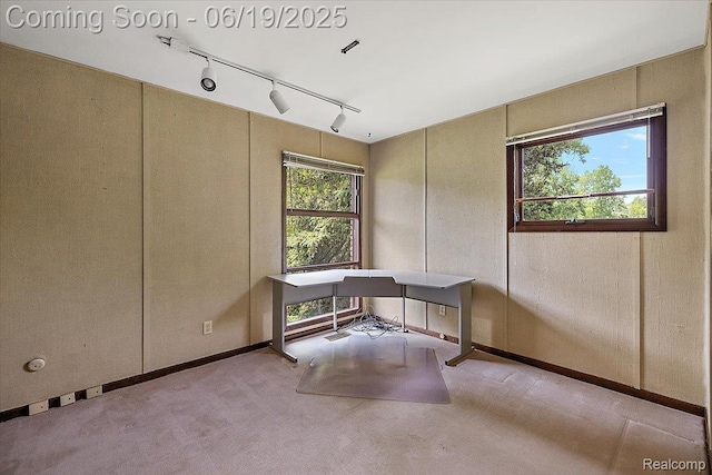 2732 Lone Pine Rd, West Bloomfield, MI 48323 - unfurnished office with track lighting and carpet