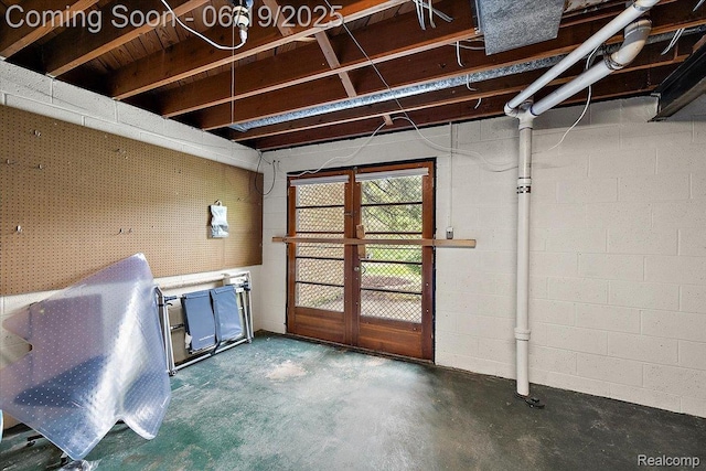 2732 Lone Pine Rd, West Bloomfield, MI 48323 - basement featuring concrete block wall