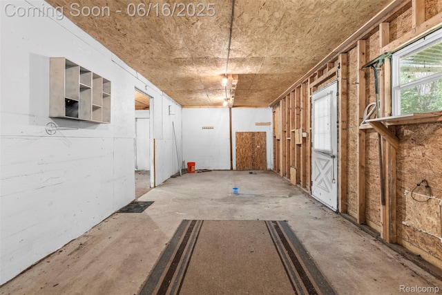 23385 Hunters Ln, Southfield, MI 48033 - miscellaneous room with unfinished concrete flooring