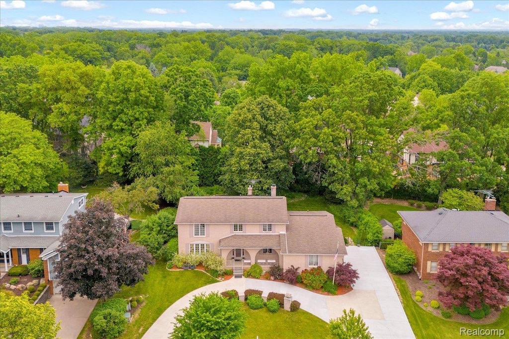 2374 Ridge Dr, Troy, MI 48098 - view of subject property featuring a heavily wooded area