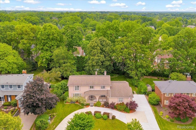 2374 Ridge Dr, Troy, MI 48098 - view of subject property featuring a heavily wooded area