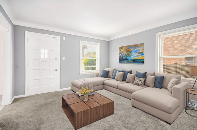 16086 Carlisle St, Detroit, MI 48205 - carpeted living area featuring baseboards