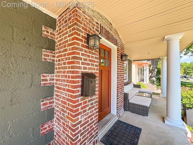 1630 W Houstonia Ave, Royal Oak, MI 48073 - doorway to property with a porch and brick siding