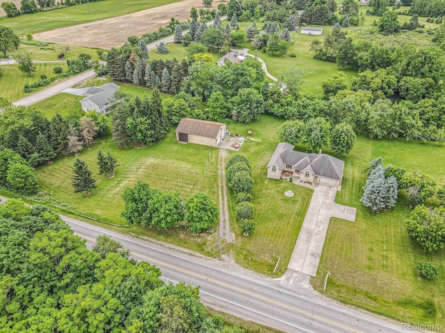 6443 Baldwin Rd, Swartz Creek, MI 48473 - bird's eye view of a tree filled landscape