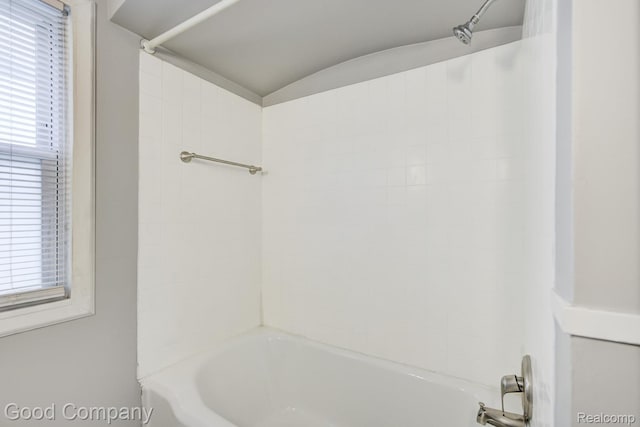 263 E Woodland St, Ferndale, MI 48220 - bathroom with  shower combination and lofted ceiling