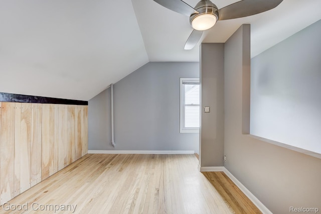263 E Woodland St, Ferndale, MI 48220 - bonus room featuring lofted ceiling, wood finished floors, and ceiling fan