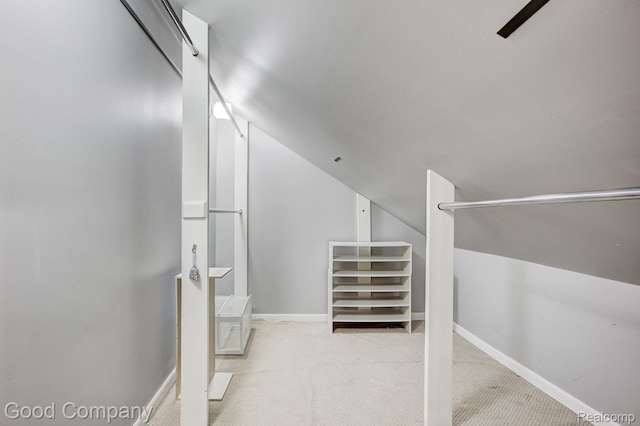 263 E Woodland St, Ferndale, MI 48220 - spacious closet featuring carpet floors and lofted ceiling