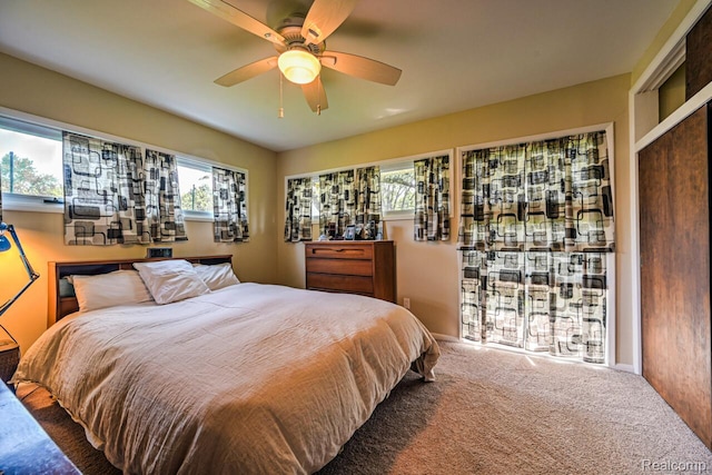 23880 Glencreek Dr, Farmington Hills, MI 48336 - bedroom featuring carpet flooring and ceiling fan