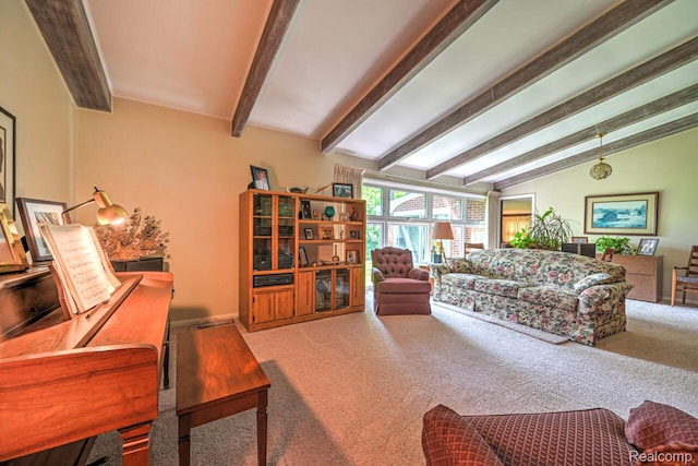 23880 Glencreek Dr, Farmington Hills, MI 48336 - living room featuring carpet floors