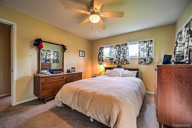 23880 Glencreek Dr, Farmington Hills, MI 48336 - bedroom with carpet flooring and a ceiling fan