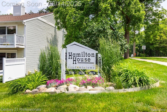 2024 Hamilton Rd Unit 6, Okemos, MI 48864 - community sign featuring a lawn