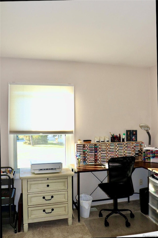 9418 Parkwood Dr N, Davison, MI 48423 - home office featuring healthy amount of natural light and carpet floors