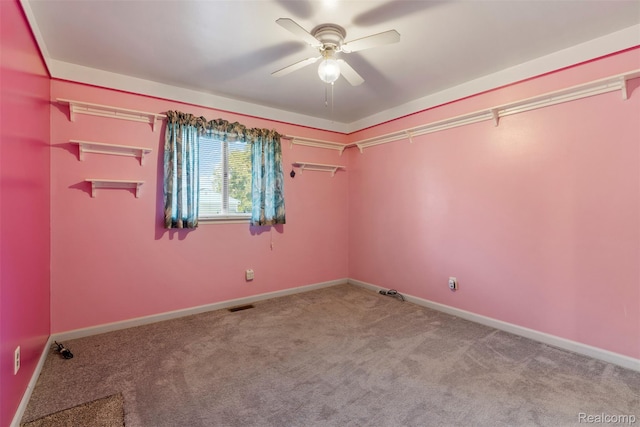 15356 Hampden St, Taylor, MI 48180 - unfurnished room with a ceiling fan and carpet