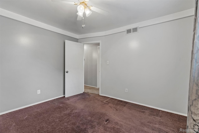 15356 Hampden St, Taylor, MI 48180 - empty room with carpet flooring and a ceiling fan
