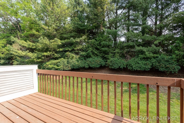 569 Appletree Dr, Holland, MI 49423 - wooden terrace with a lawn