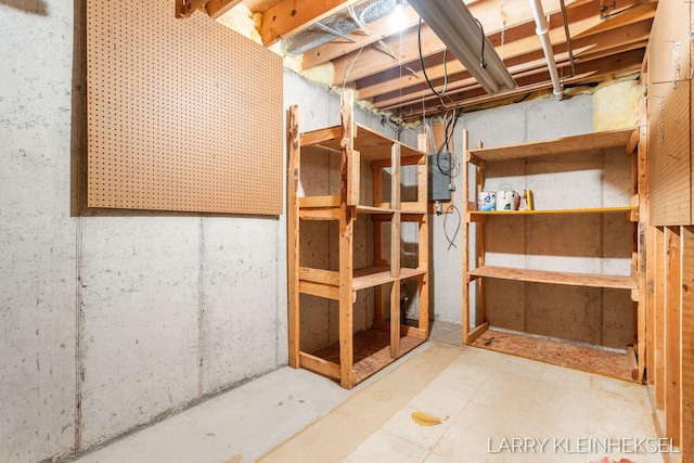 569 Appletree Dr, Holland, MI 49423 - unfinished below grade area featuring electric panel