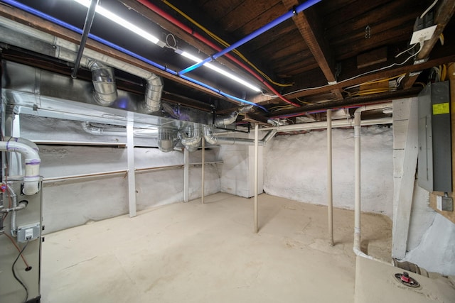 911 E Ganson St, Jackson, MI 49201 - unfinished below grade area featuring electric panel
