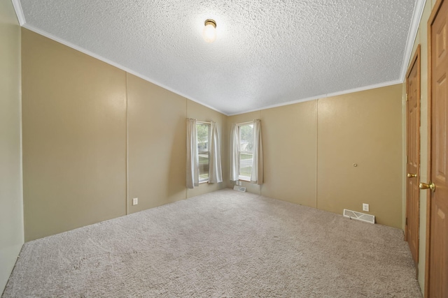 948 Savannah River Dr, Adrian, MI 49221 - carpeted empty room featuring crown molding and a textured ceiling