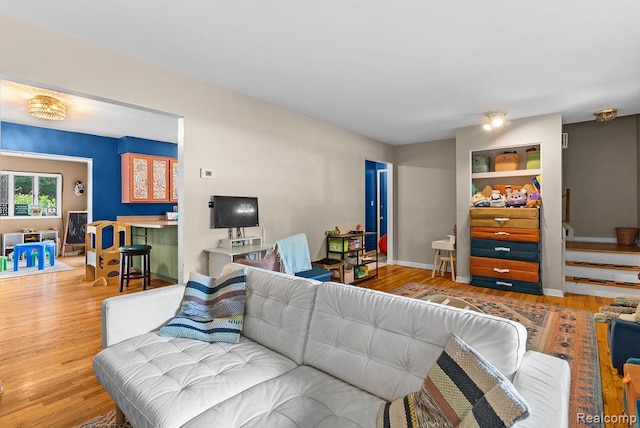 5445 Frankwill Ave, Clarkston, MI 48346 - living area with wood finished floors and baseboards