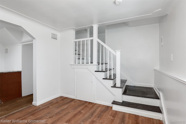 22005 Rausch Ave, Eastpointe, MI 48021 - staircase with wood finished floors and baseboards