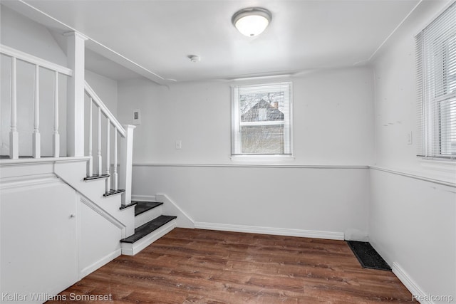 22005 Rausch Ave, Eastpointe, MI 48021 - stairway with wood finished floors and baseboards