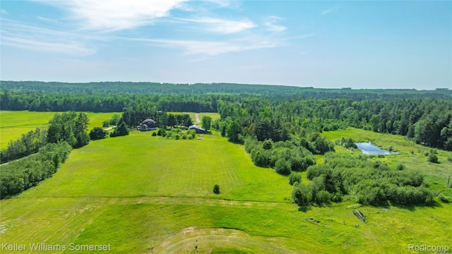 2637 E 7th Rd, Roscommon, MI 48653 - aerial view of sparsely populated area with a heavily wooded area