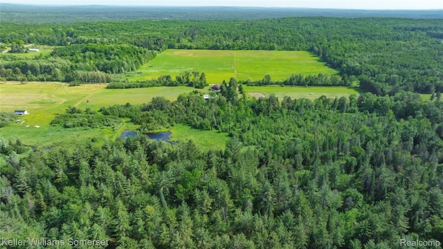 2637 E 7th Rd, Roscommon, MI 48653 - aerial view of property and surrounding area with a forest