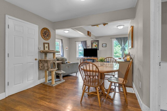 1026 Jennings Ave, Benton Harbor, MI 49022 - dining room featuring wood finished floors and baseboards
