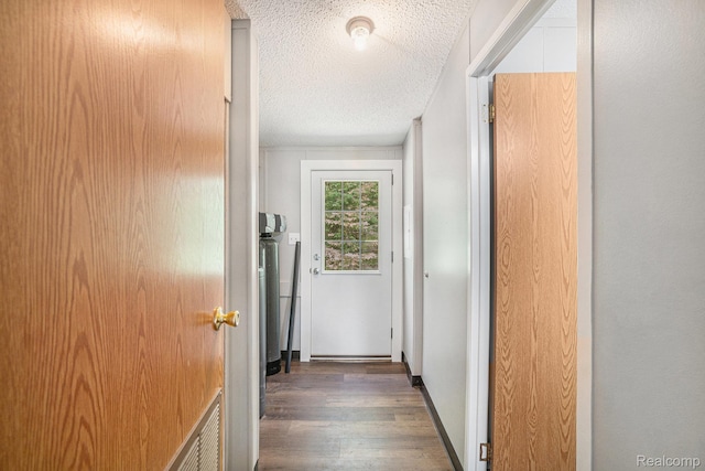 12342 N Mackinaw Hwy, Carp Lake, MI 49718 - hall featuring wood finished floors and a textured ceiling