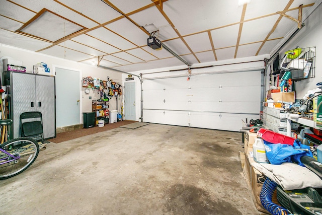 55 E Lewis Ave, Milan, MI 48160 - garage featuring a garage door opener