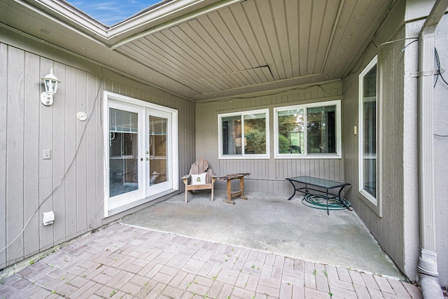 55 E Lewis Ave, Milan, MI 48160 - view of patio featuring french doors