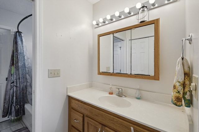 8078 S Royston Rd, Eaton Rapids, MI 48827 - bathroom featuring vanity and tile patterned flooring