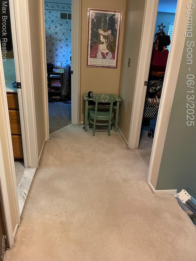 2669 Willard Dr, Troy, MI 48085 - hallway featuring carpet flooring