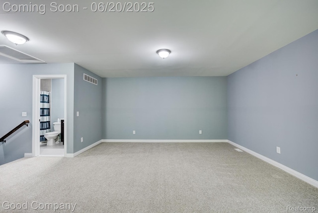 1724 Barrington Ct, Lake Orion, MI 48360 - carpeted empty room with baseboards and attic access