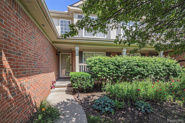 5891 Augusta Ln, Grand Blanc, MI 48439 - entrance to property with brick siding