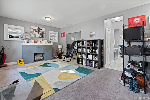 15 Forest St, River Rouge, MI 48218 - view of carpeted living area