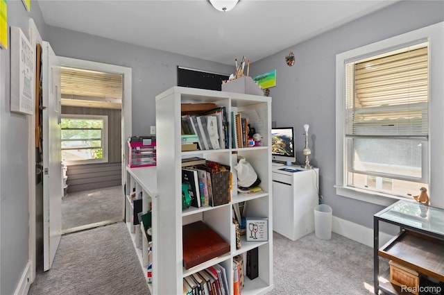 15 Forest St, River Rouge, MI 48218 - office area with carpet floors and baseboards